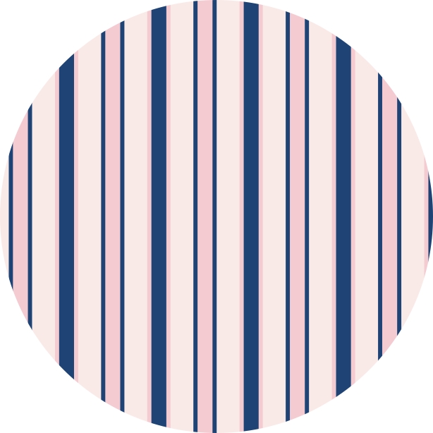 Painel 1x1 - Listrado Azul e Rosa